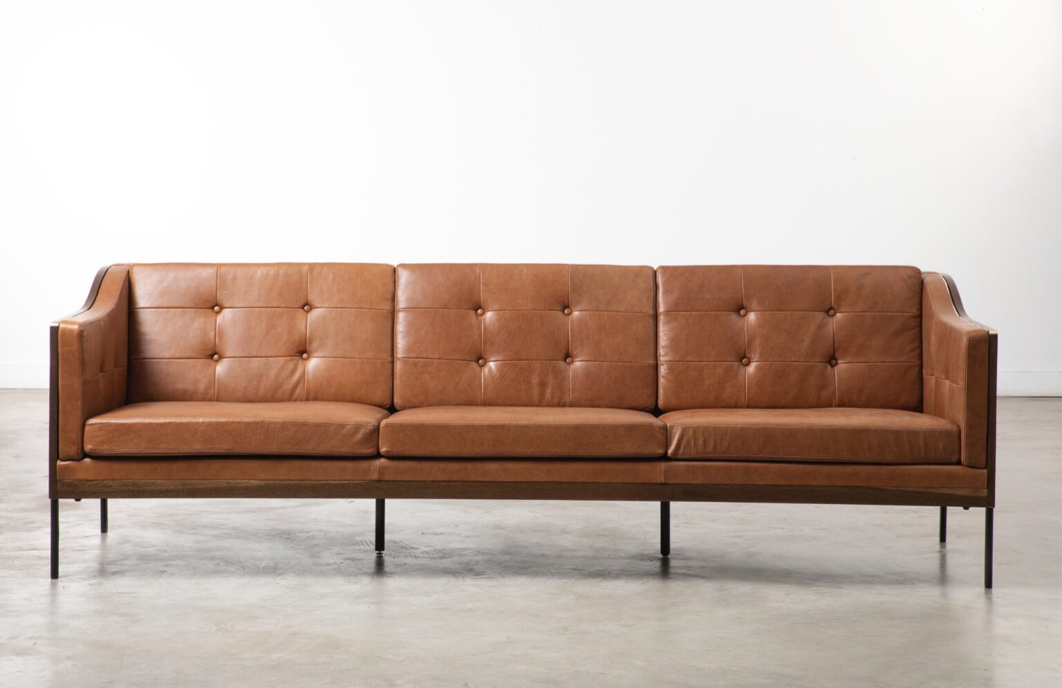 style expressions juno leather sofa